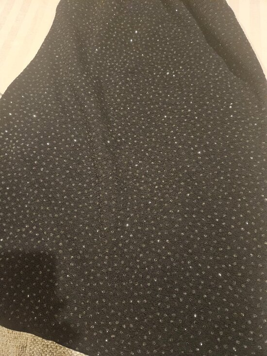 SPARKLING BLACK MINI DRESS BY WARREN PETITES - Picture 6 of 6